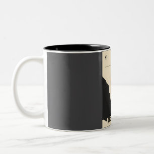 Tasse 2 Couleurs Parc national Zion Vintage Minimal Rétro Voyage Po