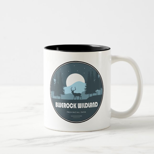 Tasse 2 Couleurs Parc provincial Bluerock Wildland Deer (Droit)