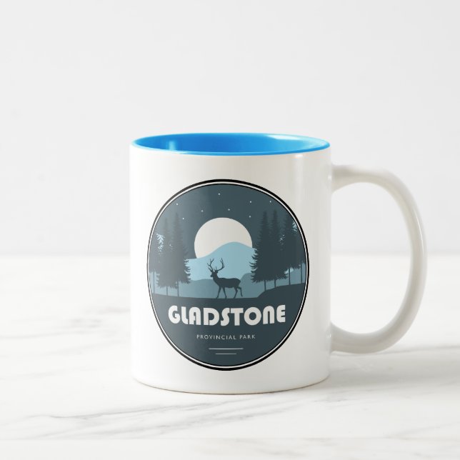 Tasse 2 Couleurs Parc provincial de Gladstone Deer (Droit)