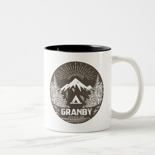 Tasse 2 Couleurs Parc provincial Granby (Droit)
