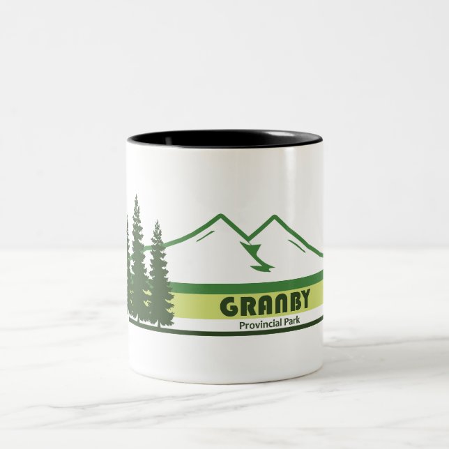 Tasse 2 Couleurs Parc provincial Granby Grandes vertes (Centre)