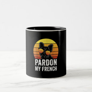 Tasse 2 Couleurs Pardon Mon Amoureux des chiens Français Cadeau Fre