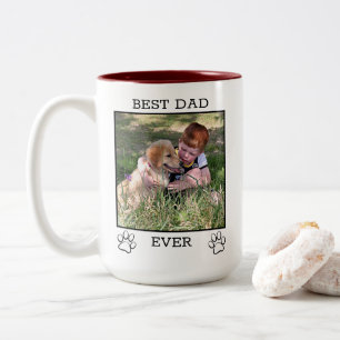 Tasse 2 Couleurs Parents d'animaux de compagnie mignons maman ou pa