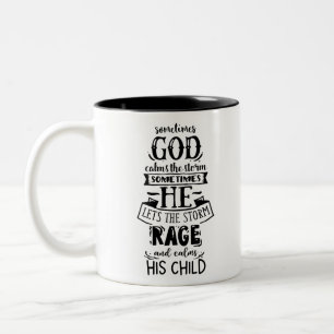 Tasse 2 Couleurs Parfois Dieu Calme La Tempête