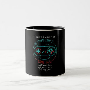 Tasse 2 Couleurs Parfois, je ne joue pas toujours aux jeux vidéo