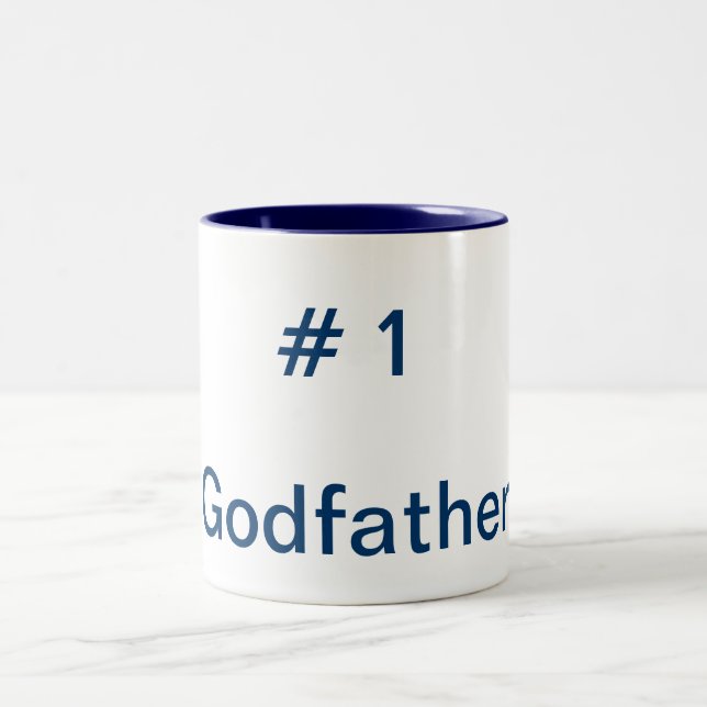 Tasse 2 Couleurs Parrain, #, 1 (Centre)