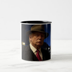 Tasse 2 Couleurs Parrain de l'Amérique Don J. Trump