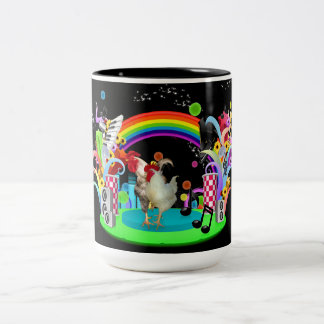 Tasse 2 Couleurs Partie géniale de poulet