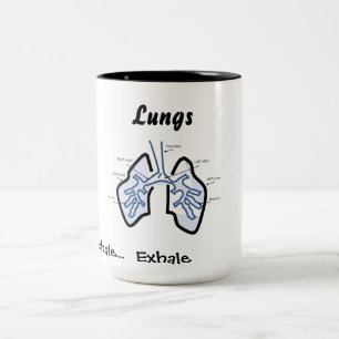 Tasse 2 Couleurs Parties du corps -- Poumons humains