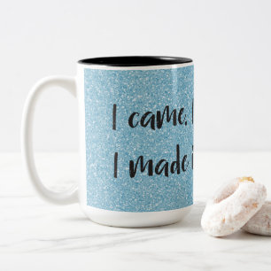 Tasse 2 Couleurs Parties scintillant Bleue Je L'Ai Fait Awkward Caf