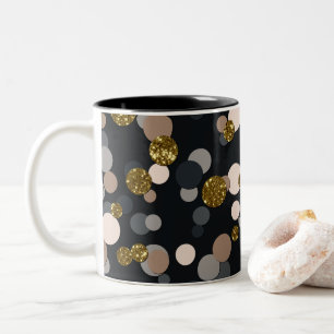 Tasse 2 Couleurs Parties scintillant Confetti Peach, Maple, Grey an