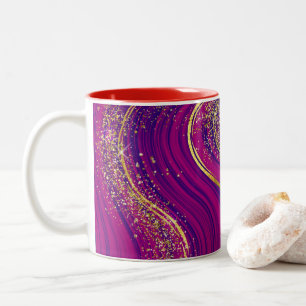 Tasse 2 Couleurs Parties scintillant étincelante enrobée de boue