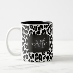 Tasse 2 Couleurs Parties scintillant Sparkly Girly Nom Monogramme L