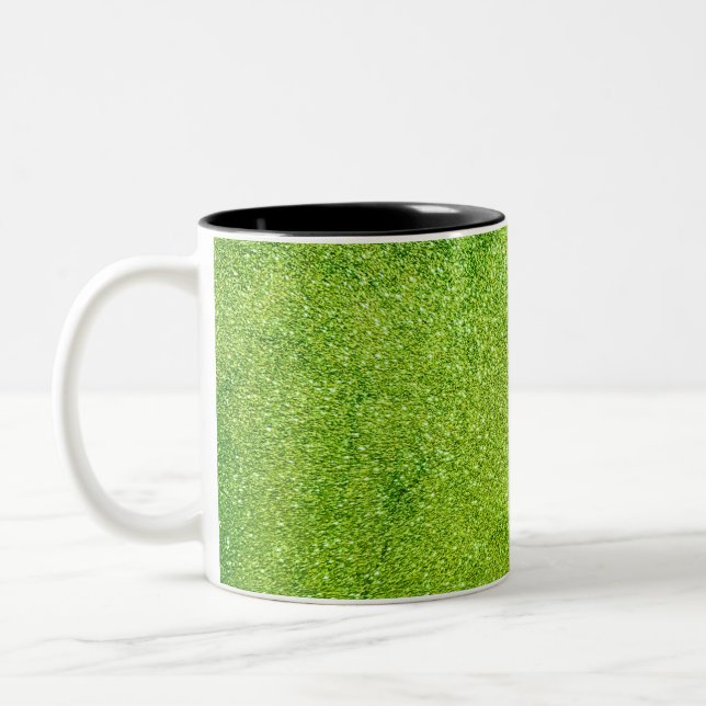 Tasse 2 Couleurs Parties scintillant verte (Gauche)