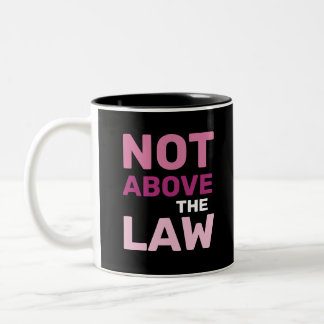 Tasse 2 Couleurs Pas au-dessus de la loi Président Trump corruption