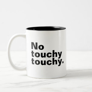 Tasse 2 Couleurs Pas de toucher amusant drôle de design introverti