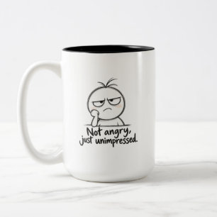 Tasse 2 Couleurs Pas en colère — juste déçu ! 