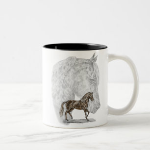 Tasse 2 Couleurs Paso Fino Cheval Art