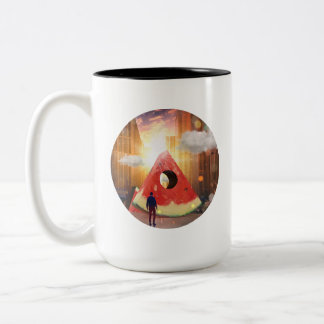 Tasse 2 Couleurs Pastèque dans la rue