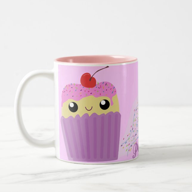 Tasse 2 Couleurs Pâtes de tarte aux cupcakes (Gauche)