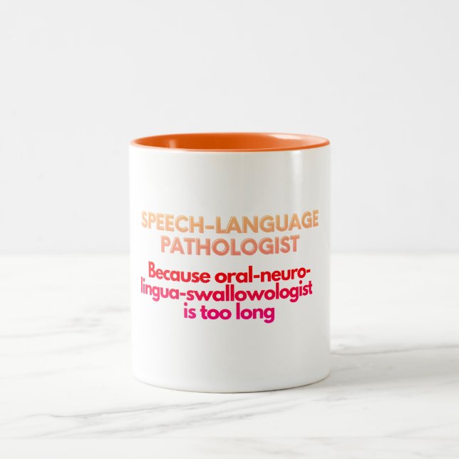 Tasse 2 Couleurs Pathologiste du langage vocal (Centre)