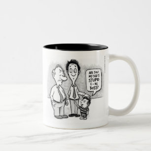 Tasse 2 Couleurs Patron stupide de F-ing