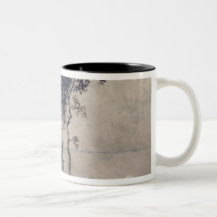 Tasse 2 Couleurs Paysage avec trois arbres, 1850