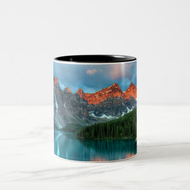 Tasse 2 Couleurs Paysage de montagne et de lac pittoresque (Centre)