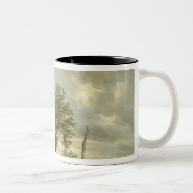 Tasse 2 Couleurs Paysage de rivière, 1645 (Droit)