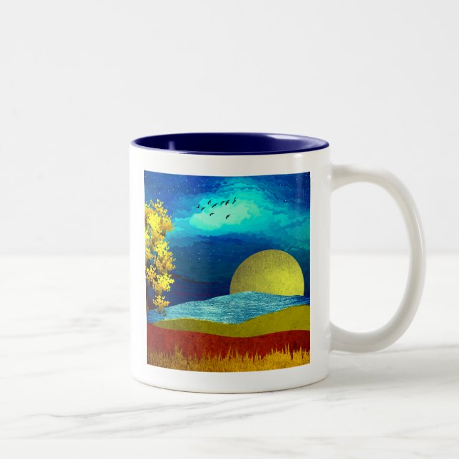 Tasse 2 Couleurs Paysage du ciel liquide (Droit)