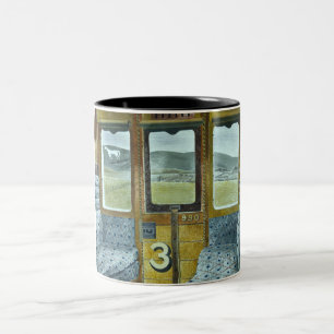 Tasse 2 Couleurs Paysage du train (par Eric Ravilious)