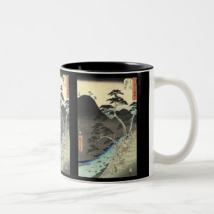 Tasse 2 Couleurs paysage japonais traditionnel d'Ukiyo-e de