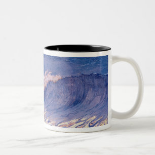 Tasse 2 Couleurs Paysage marin bleu, effet de vague, c.1893
