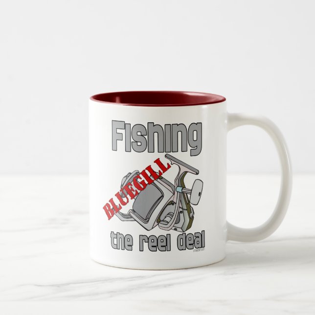 Tasse 2 Couleurs Pêche Bluegill L'affaire Reel Sérieux Pêche (Droit)