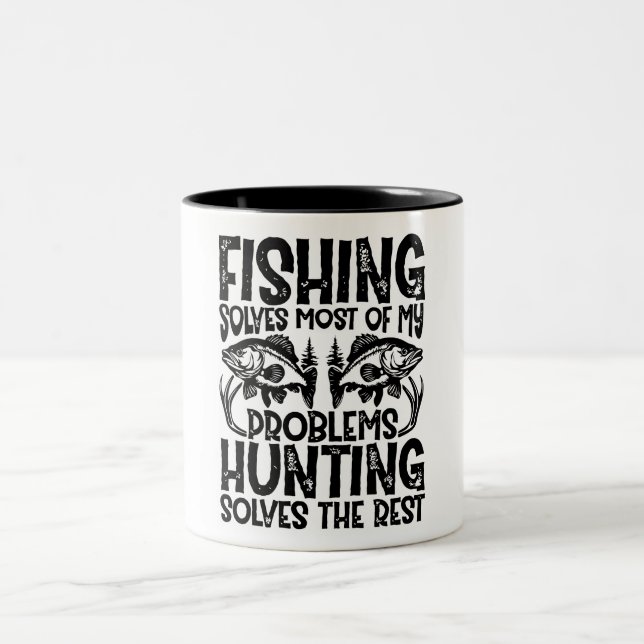 Tasse 2 Couleurs Pêche/Chasse amusante (Centre)