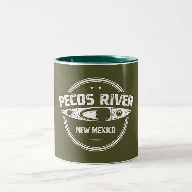 Tasse 2 Couleurs Pecos River Nouveau Mexique Kayak (Centre)