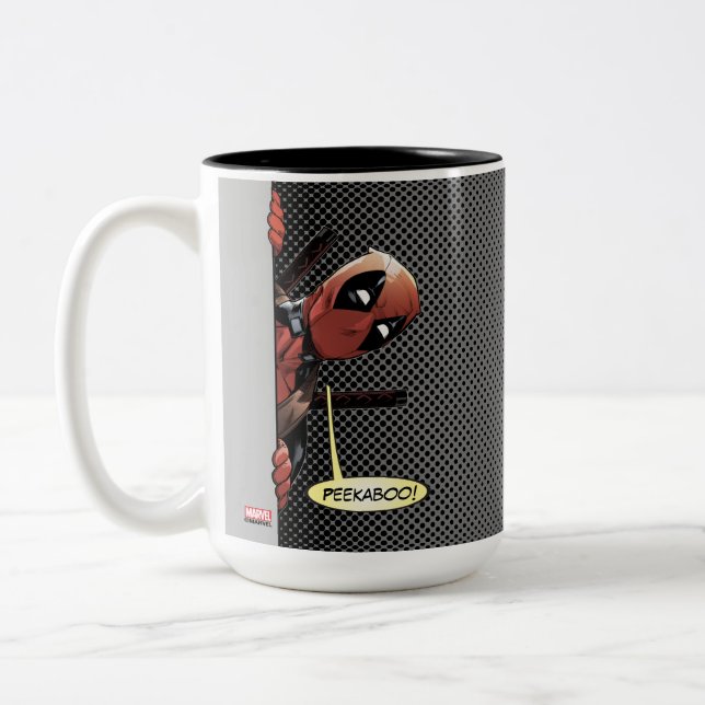 Tasse 2 Couleurs Peekaboo Deadpool (Gauche)