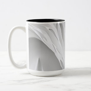 Tasse 2 Couleurs Peigne blanche