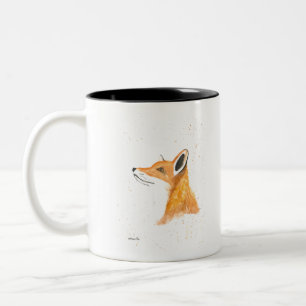 Tasse 2 Couleurs Peinture aquarelle Fox
