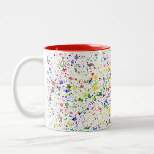 Tasse 2 Couleurs Peinture artiste KiniArt découpée