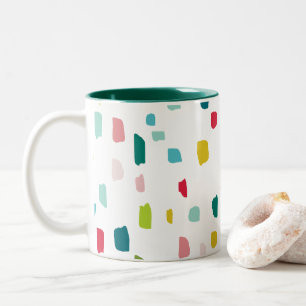 Tasse 2 Couleurs PEINTURE COLORÉE DABS festive fun audacieux