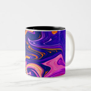 Tasse 2 Couleurs Peinture colorée   Meilleur art, abstrait moderne