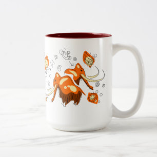 Tasse 2 Couleurs Peinture de caverne gigantesque avec Entoptics