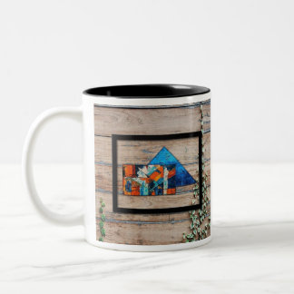 Tasse 2 Couleurs Peinture de toile Abstraite 3D