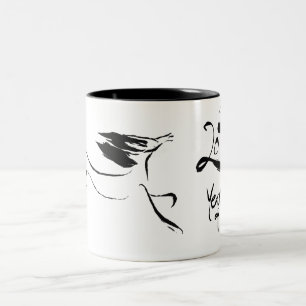 Tasse 2 Couleurs Peinture originale 3 Cheval Nouvel An Chinois 2026