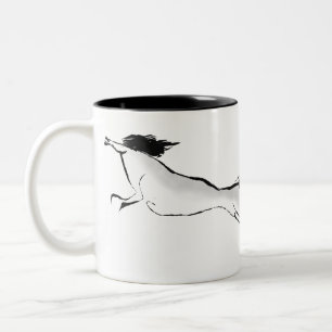 Tasse 2 Couleurs Peinture originale 4 Cheval Nouvel An Chinois 2026