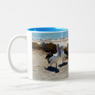 Tasse 2 Couleurs Pélicans Amoureux,