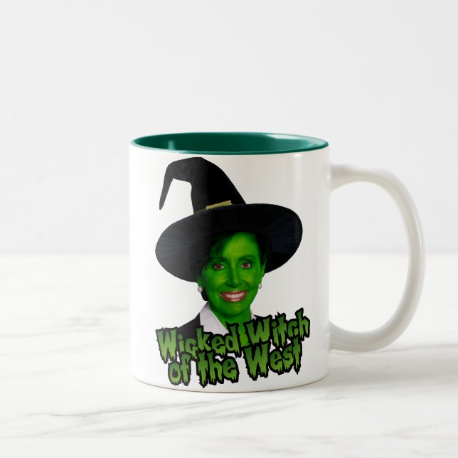 Tasse 2 Couleurs Pelosi : Sorcière mauvaise de l'ouest (Droit)