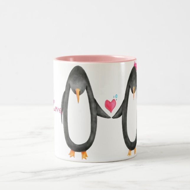 Tasse 2 Couleurs Pengin Luv (Centre)