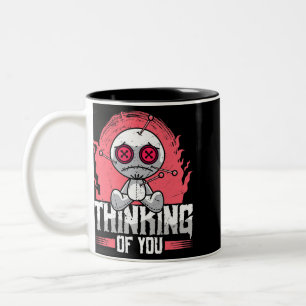 Tasse 2 Couleurs Penser À Vous Poupées Voodoo Mignonne Et Déplaisan